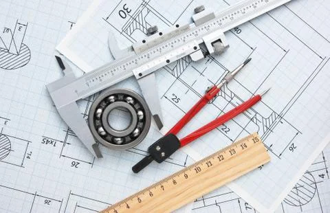 Technical drawing Foto stock