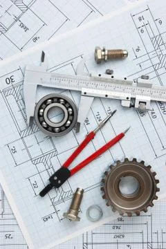 Technical drawing Foto stock