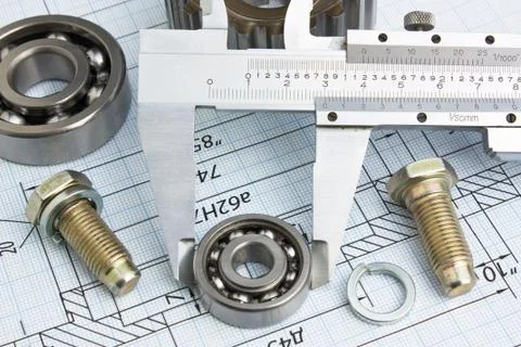 Technical drawing Stock Photos