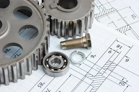 Technical drawing Stock Photos