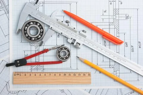 Technical drawing Foto stock