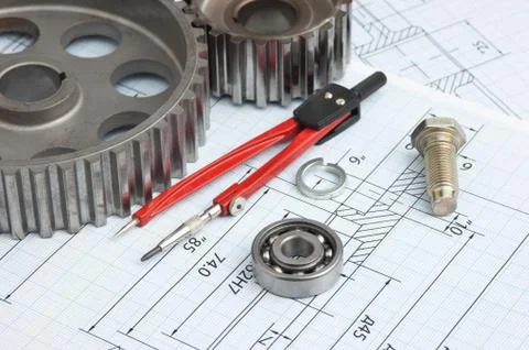 Technical drawing Foto stock