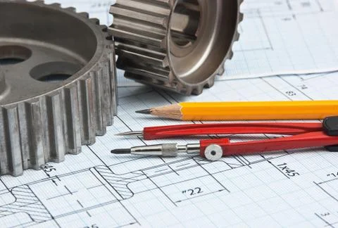 Technical drawing Foto stock