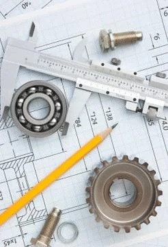 Technical drawing Stock Photos