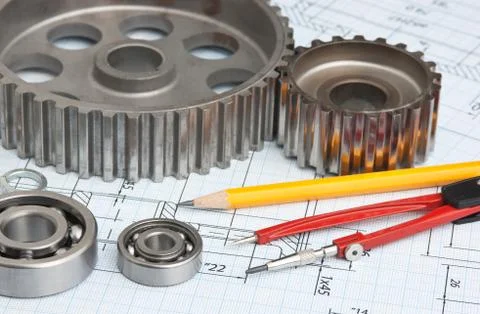Technical drawing Foto stock