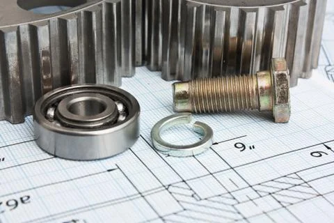 Technical drawing Stock Photos