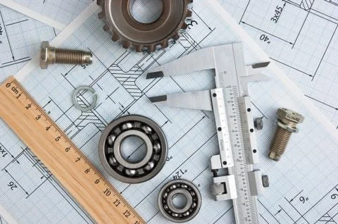 Technical drawing Fotos de archivo