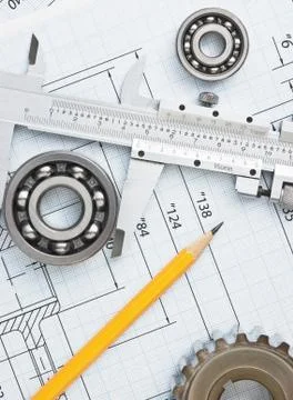 Technical drawing 스톡 사진