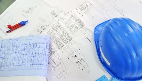 Technical drawing Stock Photos