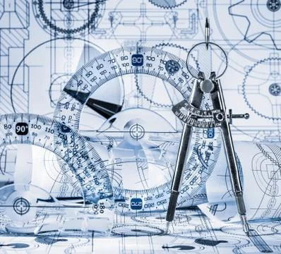 Technical drawings Stockillustratie