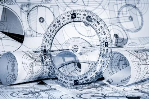 Technical drawings Stockillustratie