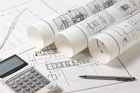 Technical drawings 写真素材