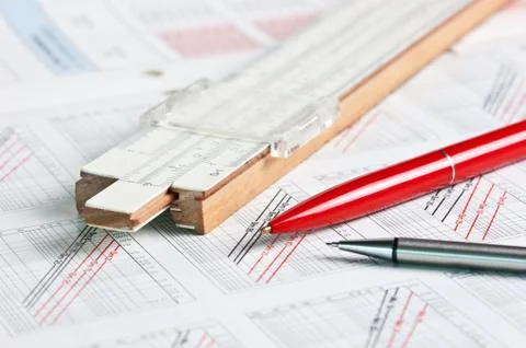Technical drawings 스톡 사진