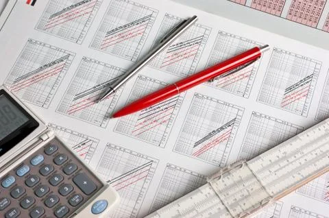 Technical drawings Stock Photos