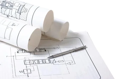Technical drawings 写真素材