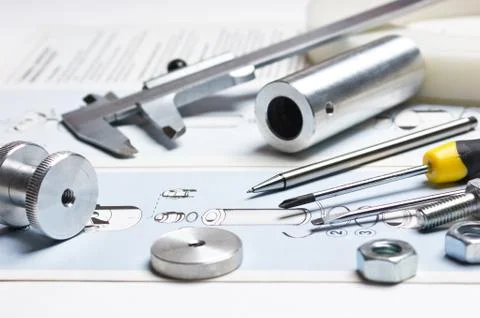 Technical drawings Foto stock