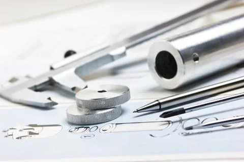 Technical drawings Stock Photos