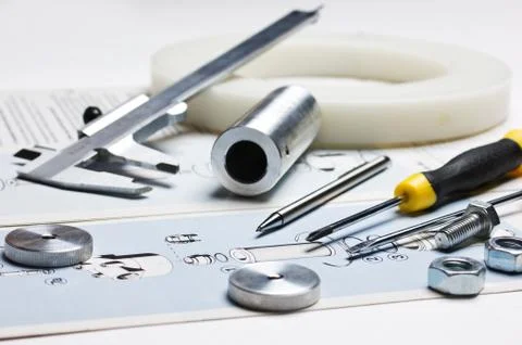 Technical drawings 스톡 사진