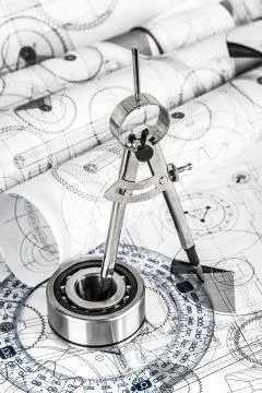 Technical drawings Foto stock