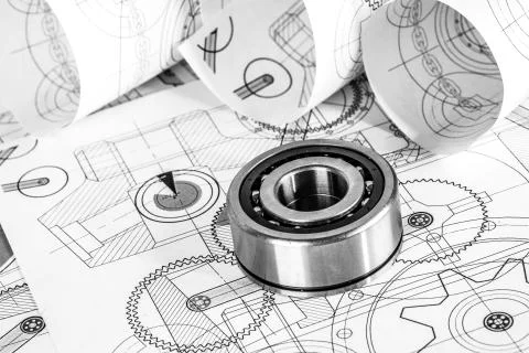 Technical drawings Stock Photos