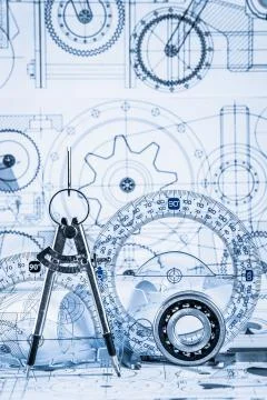 Technical drawings Foto stock