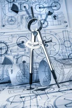 Technical drawings Foto stock