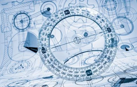 Technical drawings Foto stock