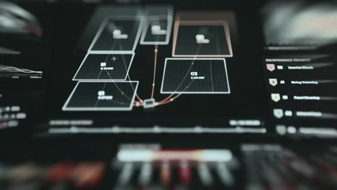 Technical Energy Control Dashboard Smart Grid And Solar Technology Stock Footage 339565852