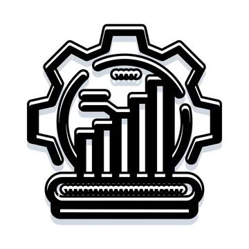 Technical engineering data analysis and process optimization イラスト素材
