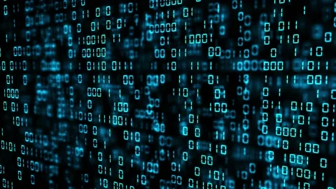 Technical environment programming, binary code in the future. Modern technology Stock Footage 144639729