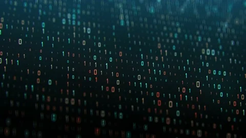 Technical environment programming, binary code in the future. Binary code Stock Footage 147866893