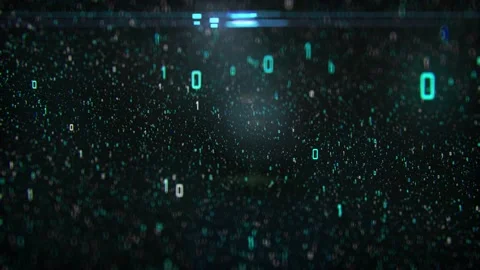 Technical environment programming, binary code in the future. Binary code Stock Footage 148234215