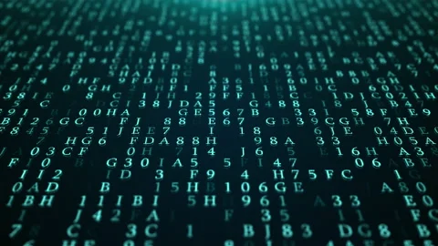 Hex Code and Binary Code Stock Video Footage | Royalty Free Hex Code ...