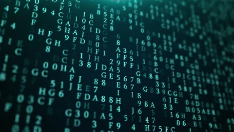 Technical environment of programming binary digits. Modern technology hex code Stock Footage 170827581
