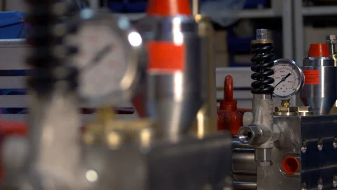 Technical equipment in workshop view Stock Footage 142766601