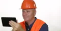 Technical Expert Person Positive Motivation Expression Accessing Tablet Program 4k or 4k+ Resolution