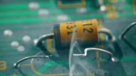 Technical failure and short circuit concept. Stock Footage 320711184