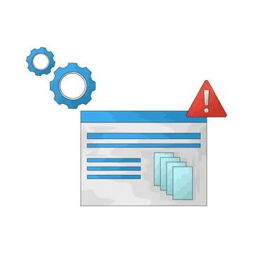 Technical failure illustration イラスト素材
