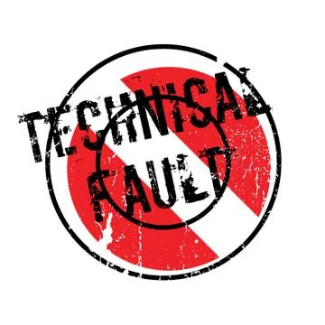 Technical Fault rubber stamp Stock-Illustration