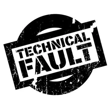 Technical Fault rubber stamp Stock-Illustration