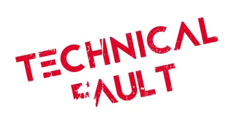 Technical Fault rubber stamp Stock-Illustration