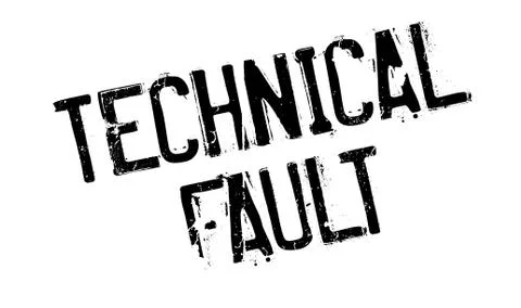 Technical Fault rubber stamp Stock-Illustration