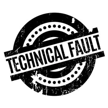 Technical Fault rubber stamp Stock-Illustration