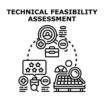 Technical feasibility assessment concept vector illustration Stock Illustration