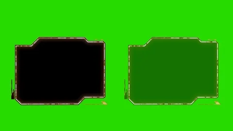 Technical Futuristic Bar. green screen Stock Footage 94405000
