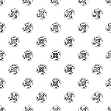 Technical gear pattern creating seamless technology background Stock Illustration