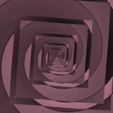 Technical geometric spiral background Illustrazione stock