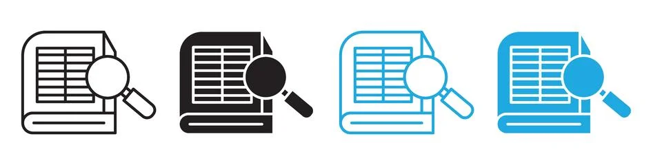 Technical Guide and User Manual Icons in Vector Ideal for Instructional and.. Stock Illustration