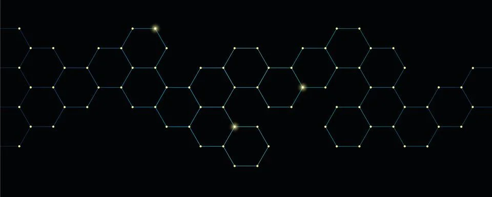 Technical honeycomb background digital electronics 스톡 일러스트