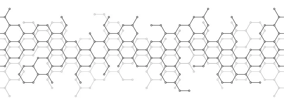 Technical honeycomb background Stock Illustration